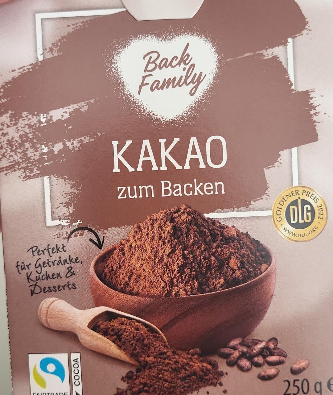 Fotografie - kakao zum backen Back Family