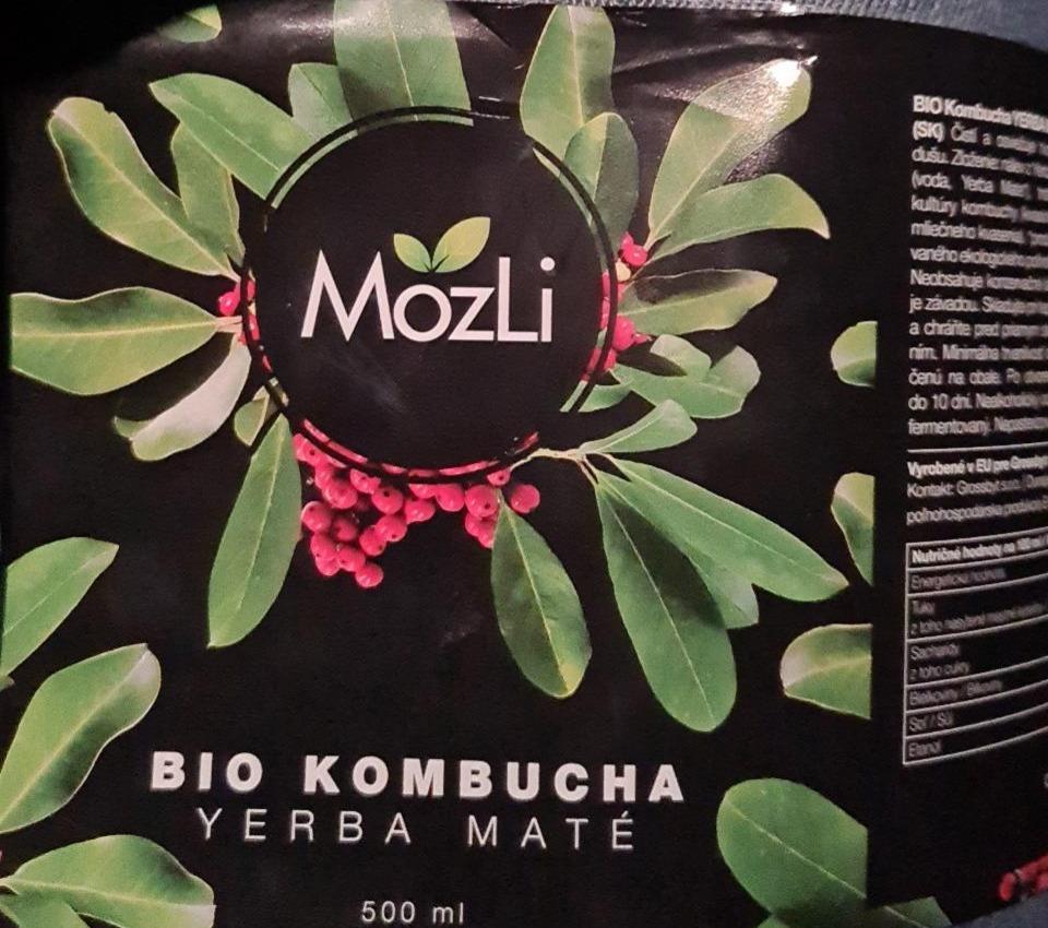 Fotografie - Bio kombucha yerba maté Mozli