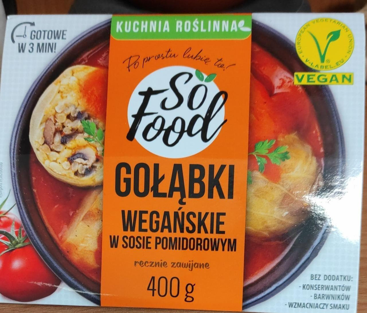 Fotografie - Gołąbki wegańskie w sosie pomidorowym So food