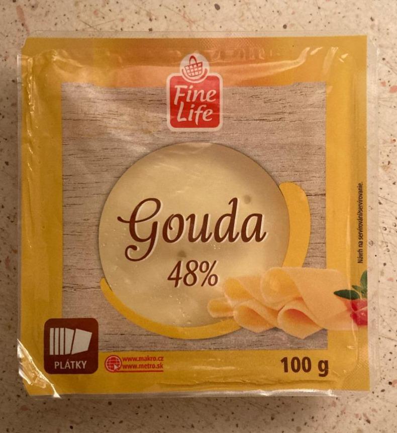 Fotografie - Gouda 48% plátky Fine Life