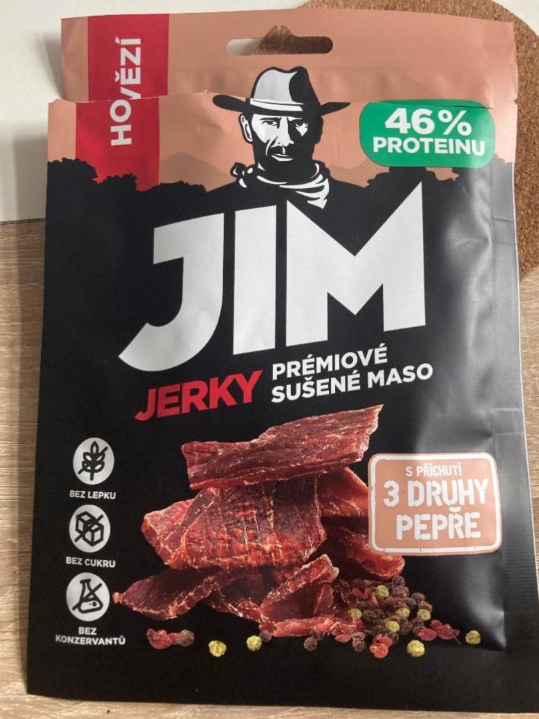 Fotografie - Hovězí s příchutí 3 druhy pepře Jim Jerky