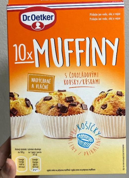 Fotografie - Muffiny s čokoládovými kousky Dr. Oetker