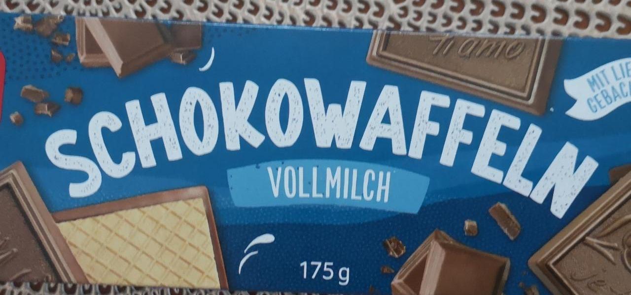 Fotografie - Schokowaffeln Vollmilch REWE Beste Wahl