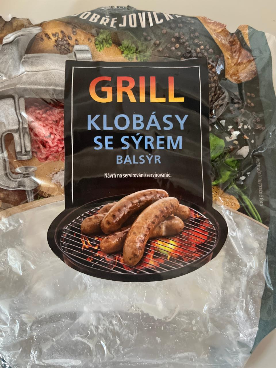 Fotografie - Grill klobásy se sýrem balsýr Dobřejovické