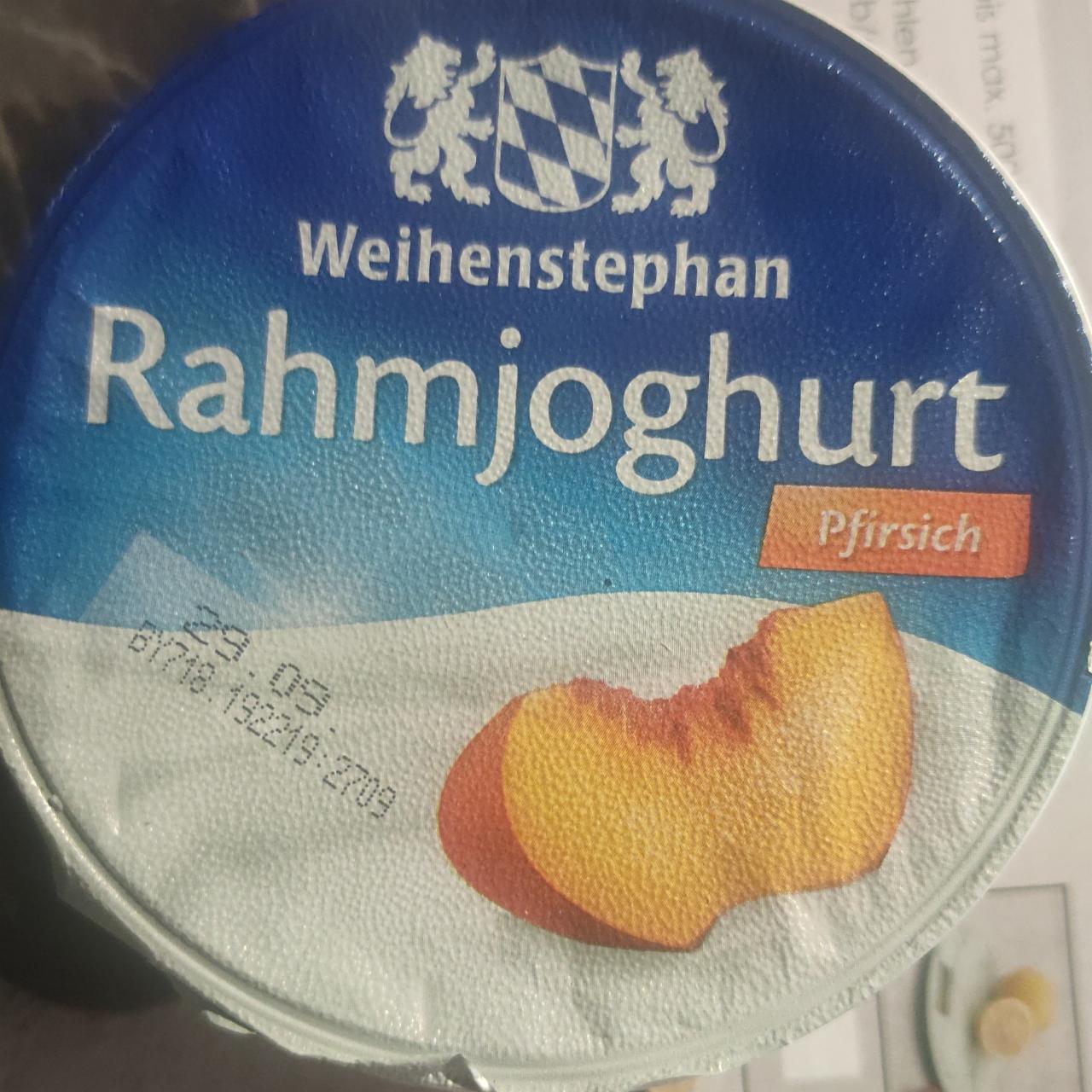 Fotografie - Rahmjoghurt Pfirsich Weihenstephan