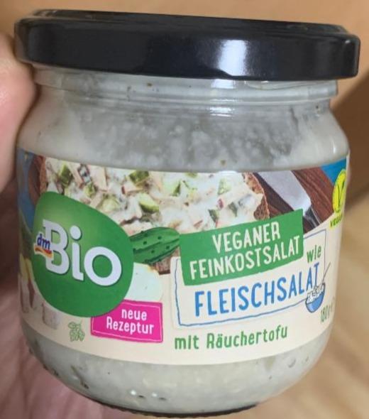 Fotografie - Veganer Feinkostsalat wie Fleischsalat mit Räuchertofu dmBio