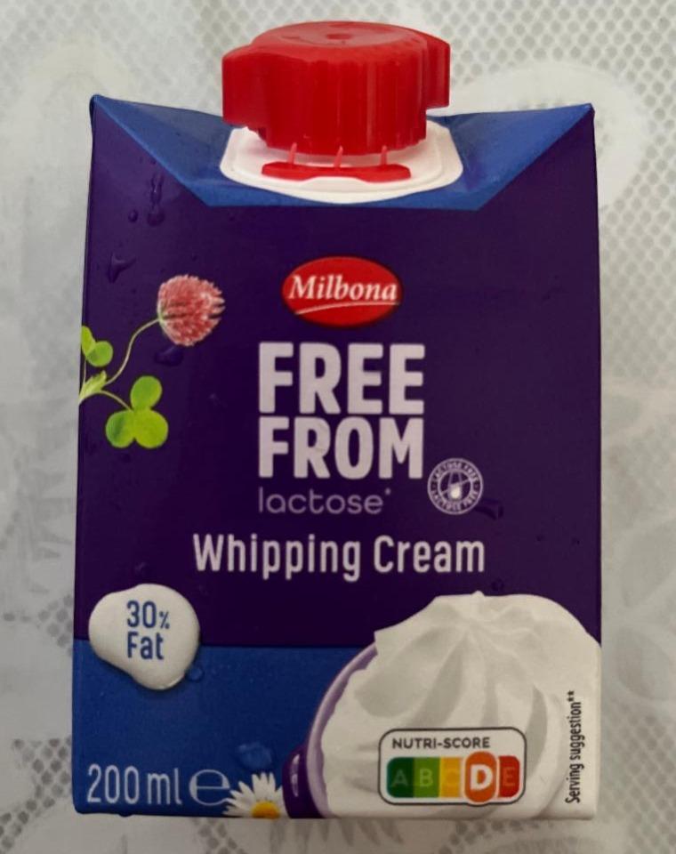 Fotografie - Whipping cream free from lactose Milbona