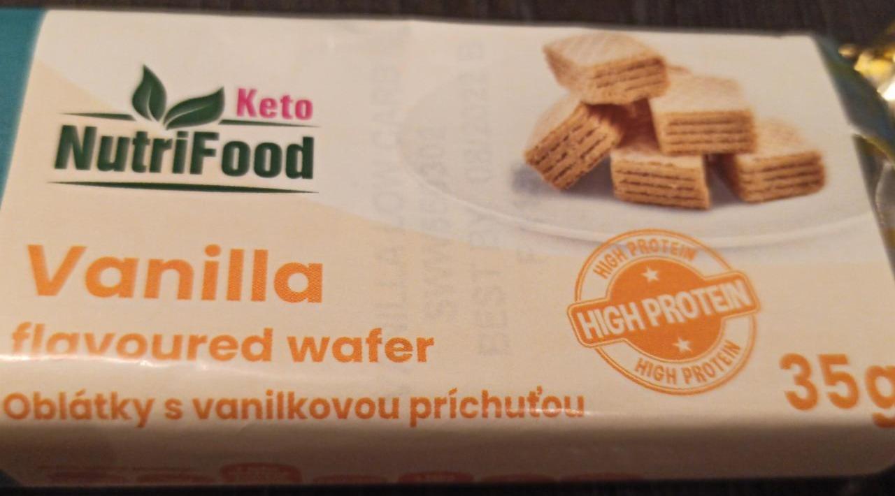 Fotografie - Vanilla flavoured wafer NutriFood Keto