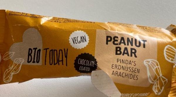 Fotografie - Peanut bar chocolate coated BioToday