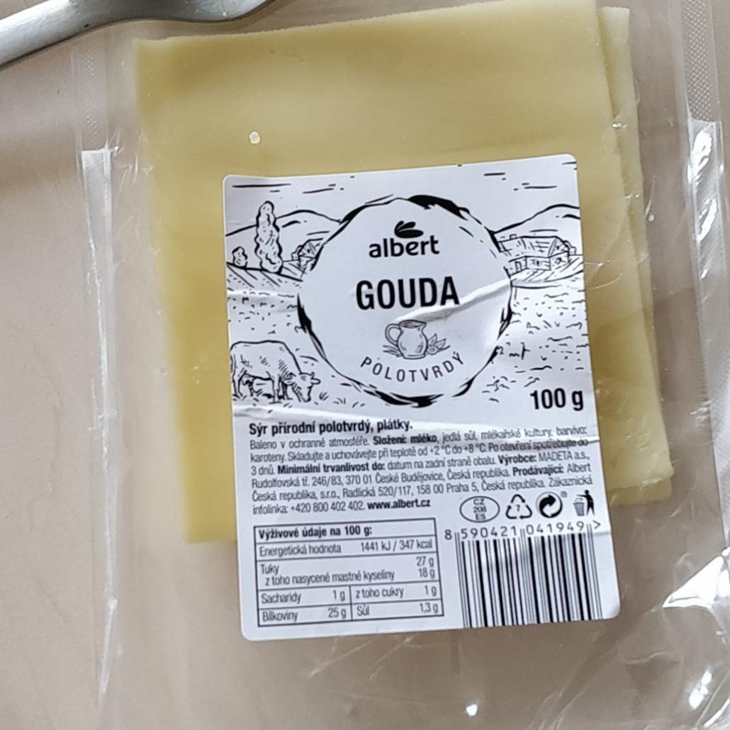 Fotografie - Gouda polotvrdý plátky Albert