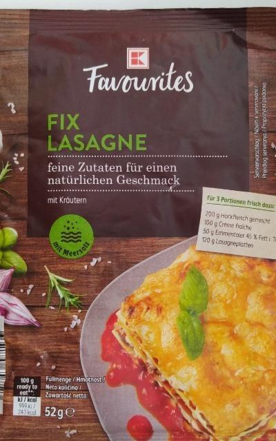 Fotografie - fix lasagne K classic favourites