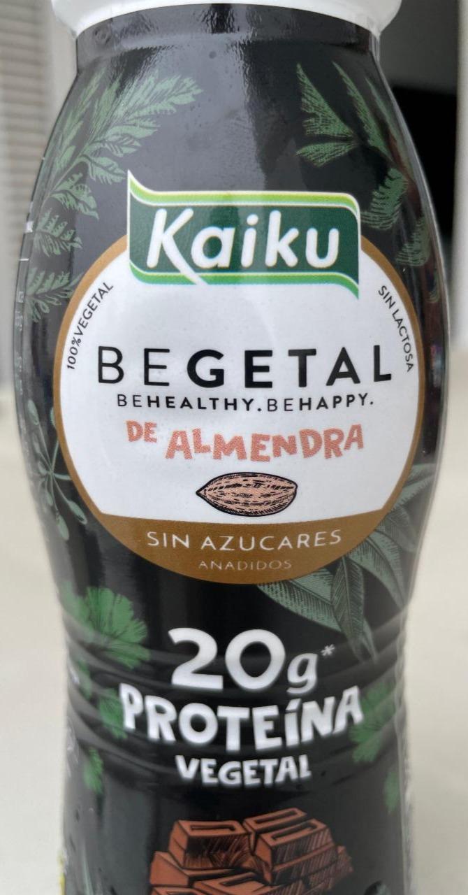 Fotografie - BeGetal de almendra 20g proteins Chocolate Kaiku