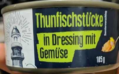 Fotografie - Thunfischstückin Dressing mit Gemüse Penny