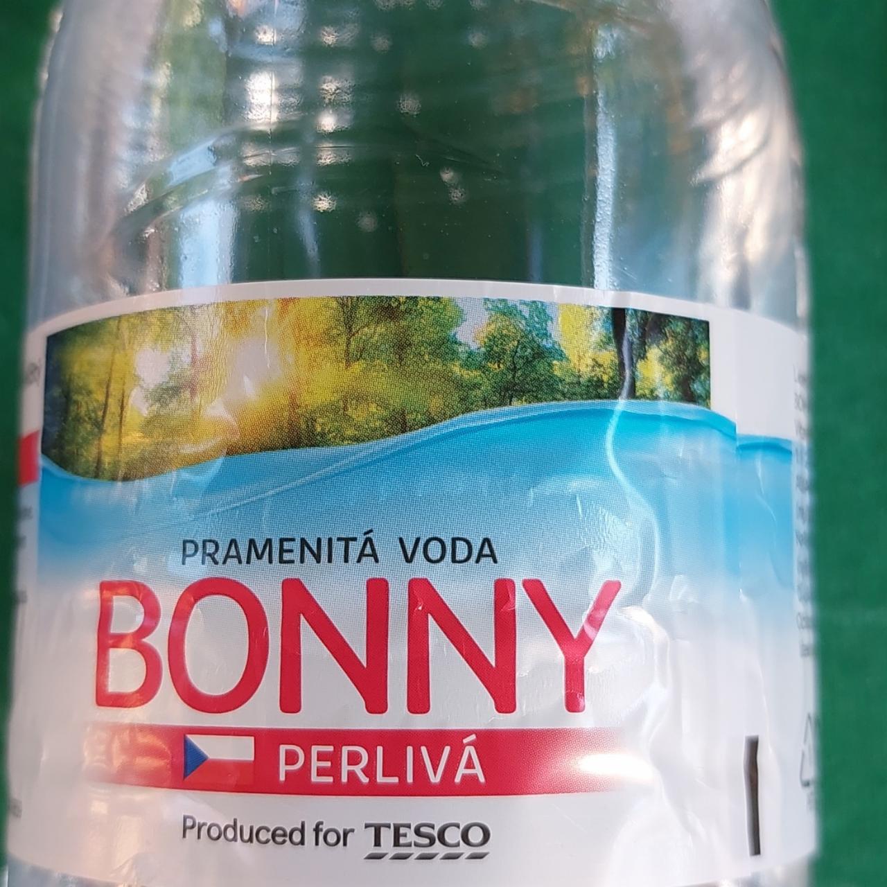 Fotografie - Pramenitá voda Bonny perlivá Tesco