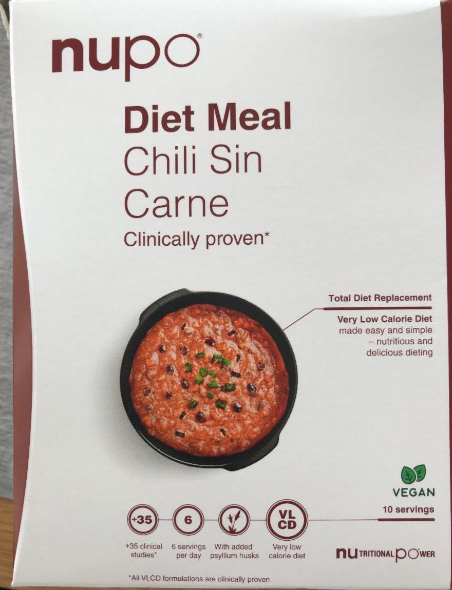 Fotografie - Diet Meal Chili Sin Carne Nupo