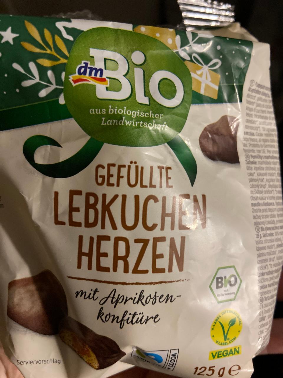 Fotografie - Bio Gefüllte Lebkuchen Herzen dmBio