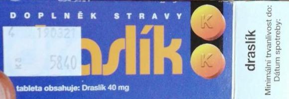 Fotografie - Draslík 40mg NATURVITA