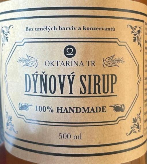 Fotografie - Dýňový sirup Oktarina TR