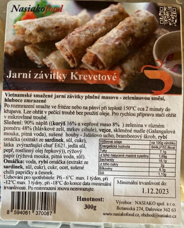 Fotografie - Jarní závitky krevetové Nasiako food