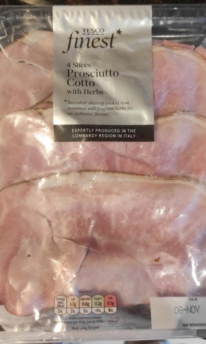 Fotografie - prosciutto cotto with herbs Tesco finest