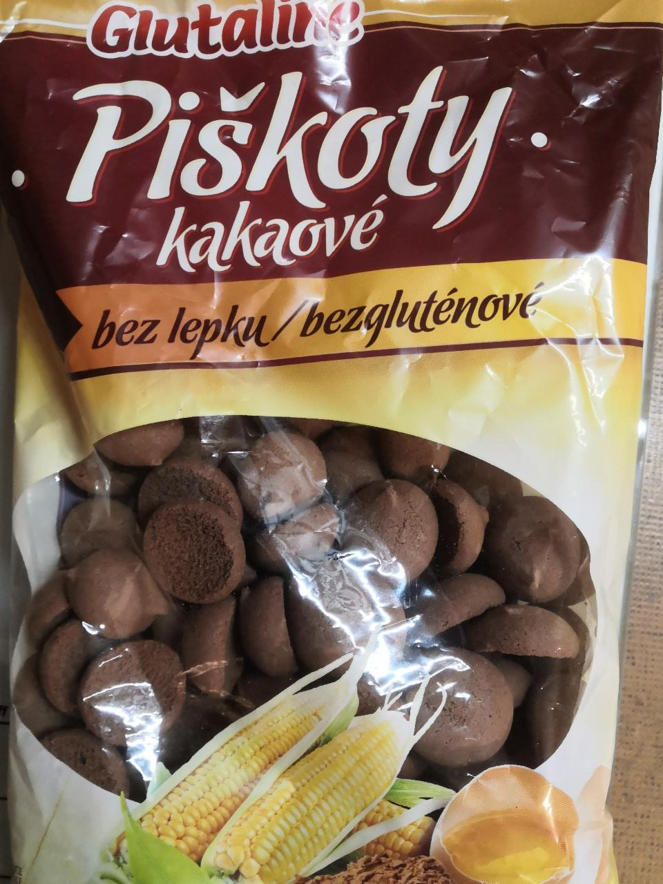 Fotografie - Piškoty kakaové bez lepku Glutaline