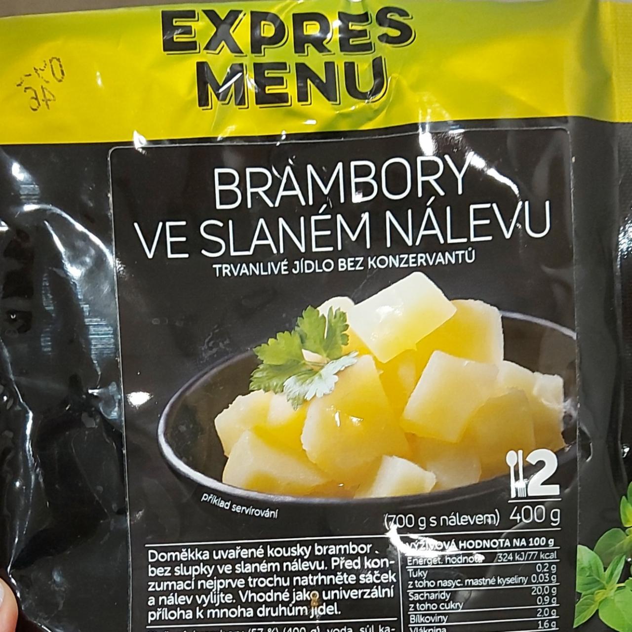 Fotografie - Brambory ve slaném nálevu Expres menu