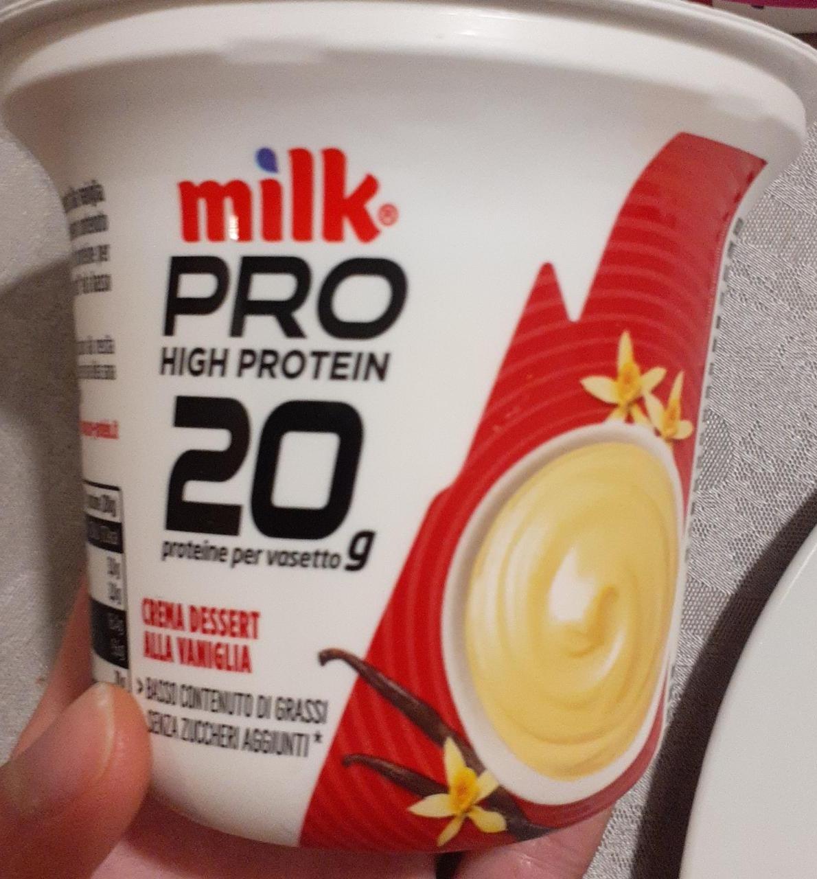 Fotografie - Pro High Protein 20g Crema Dessert alla Vaniglia Milk