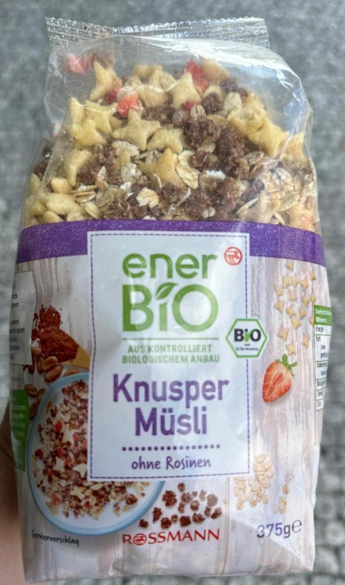 Fotografie - Knusper Müsli ohne Rosinen EnerBio