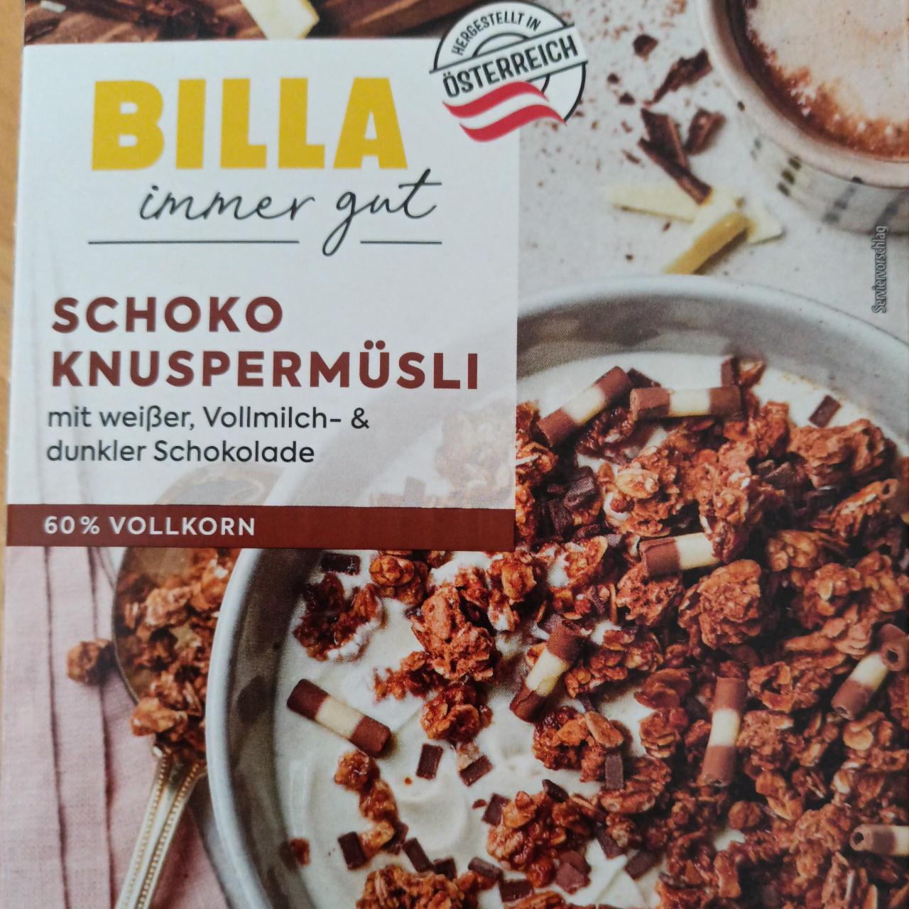 Fotografie - Schoko Knuspermüsli Billa