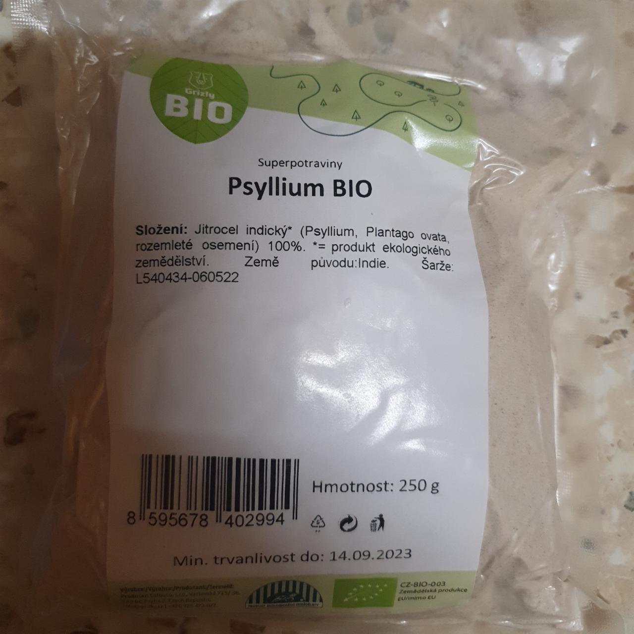 Fotografie - Psyllium BIO Grizly Bio