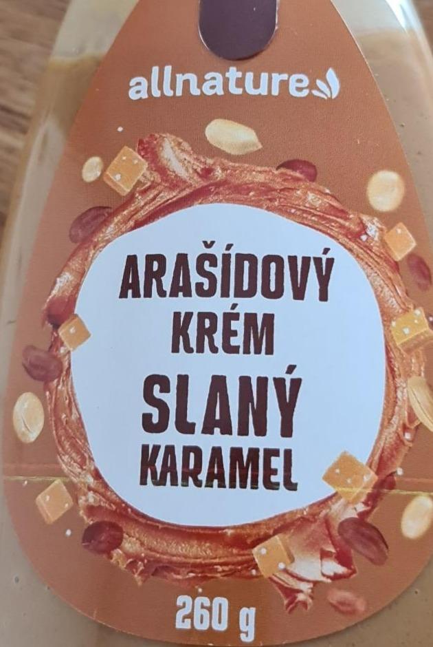 Fotografie - Arašídový krém slaný karamel Allnature