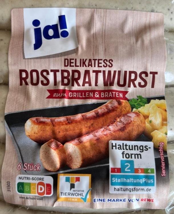 Fotografie - Delikatess Rostbratwurst Ja!