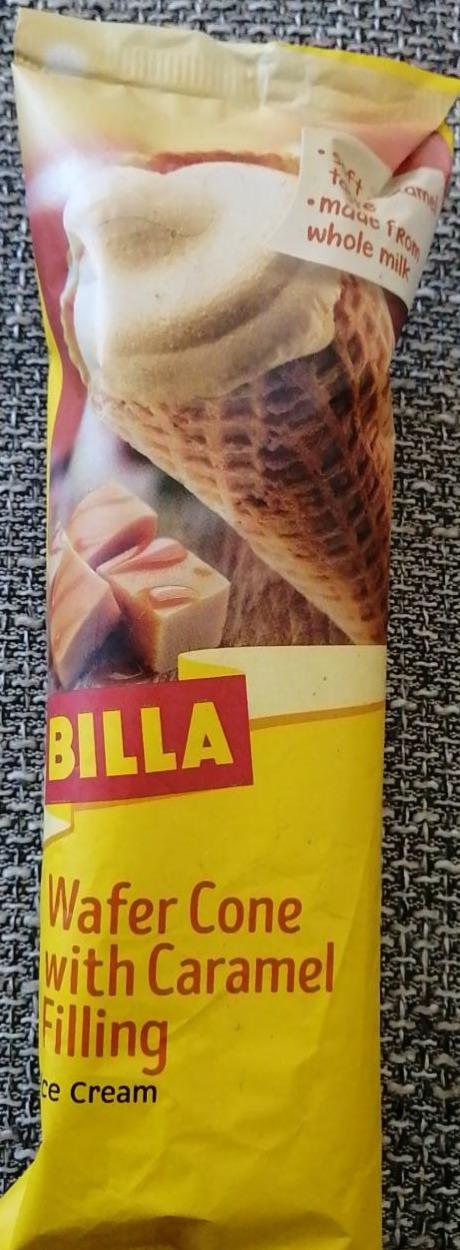 Fotografie - Wafer Cone with Caramel Filling Ice Cream Billa