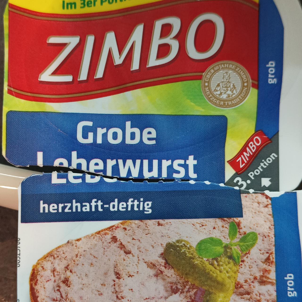 Fotografie - Grobe leberwurst Zimbo