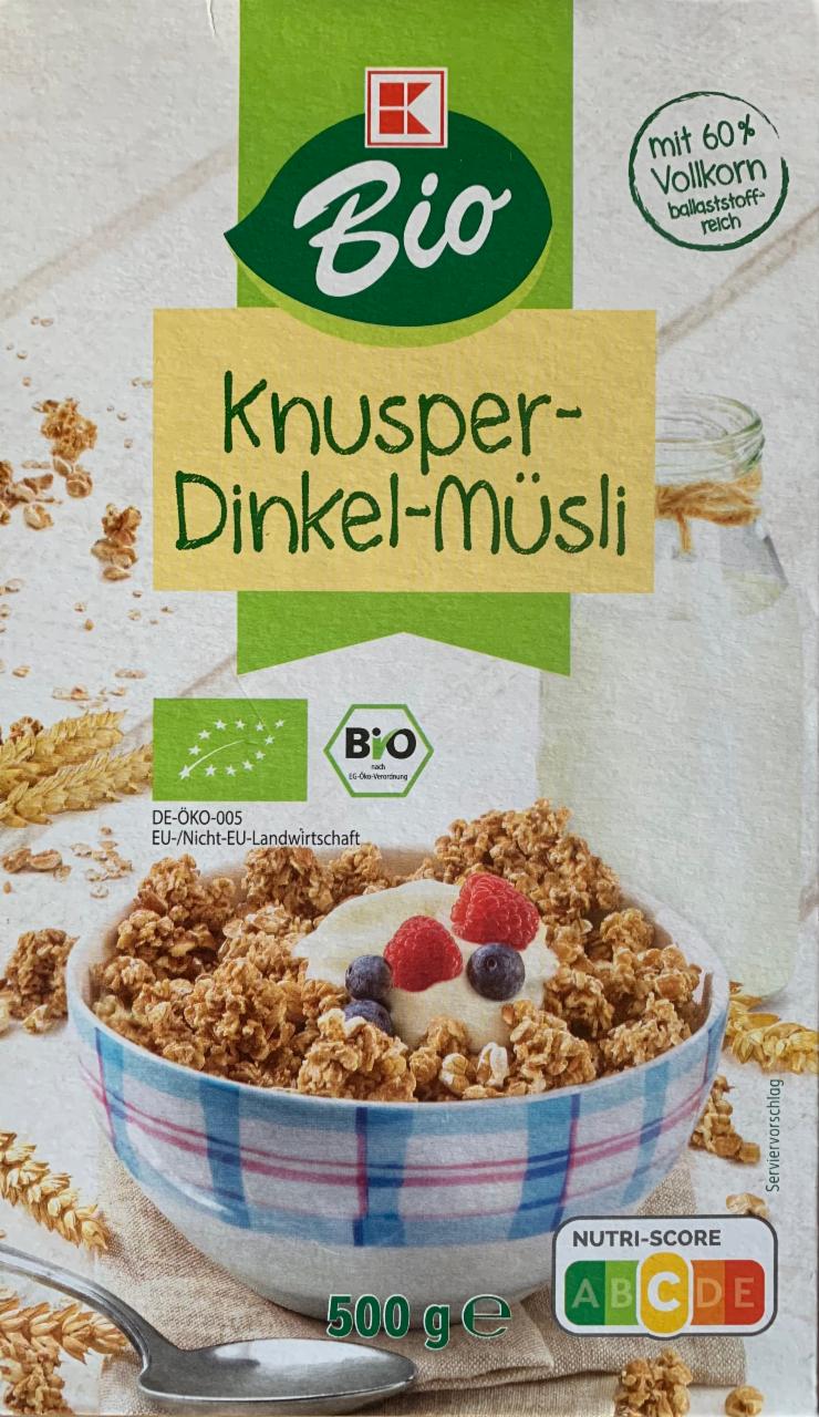 Fotografie - Knusper-Dinkel-Müsli K-Bio