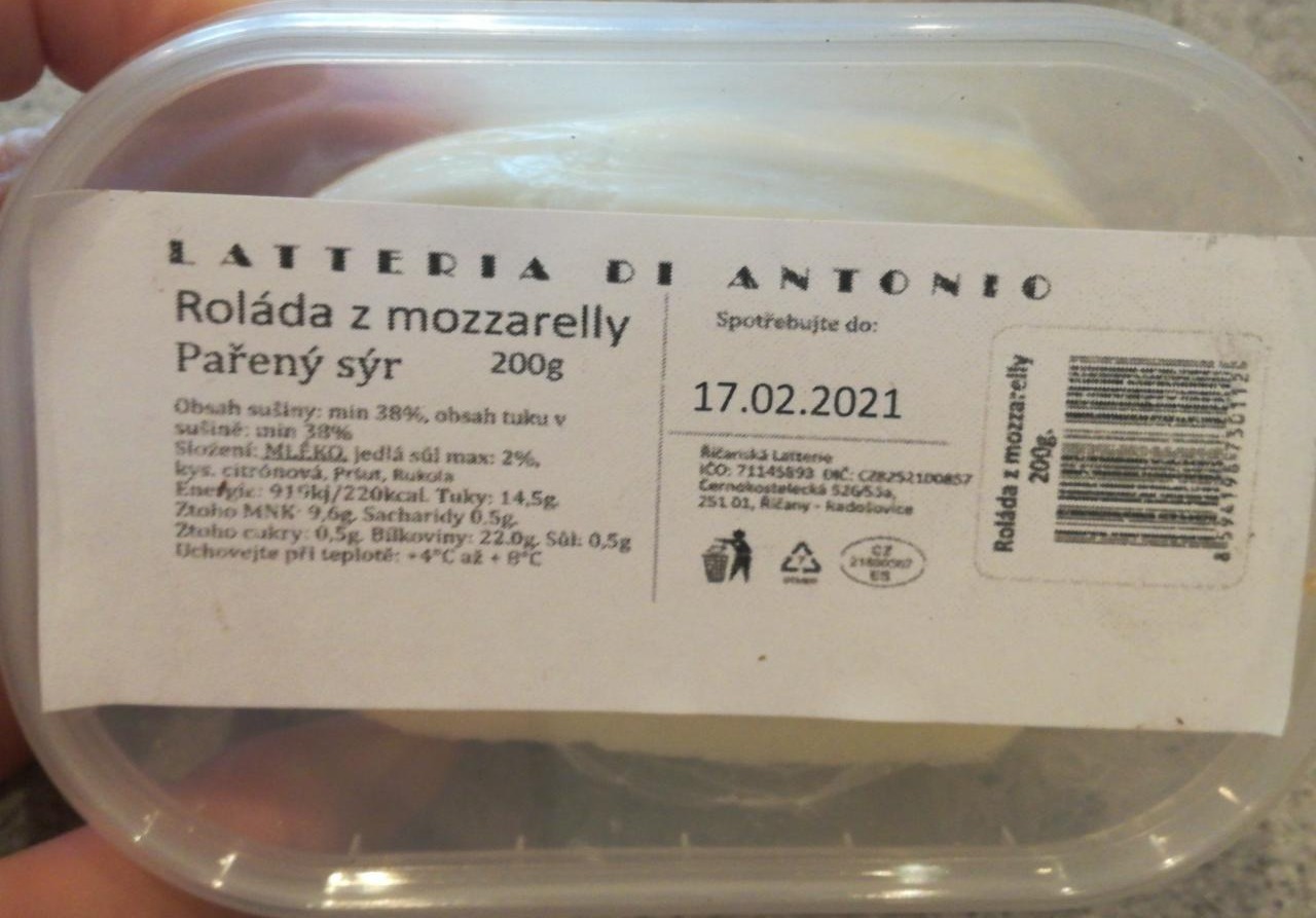 Fotografie - Roláda z mozzarelly Latteria Di Antonio