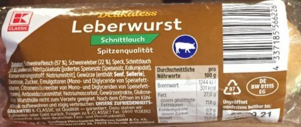 Fotografie - Leberwurst