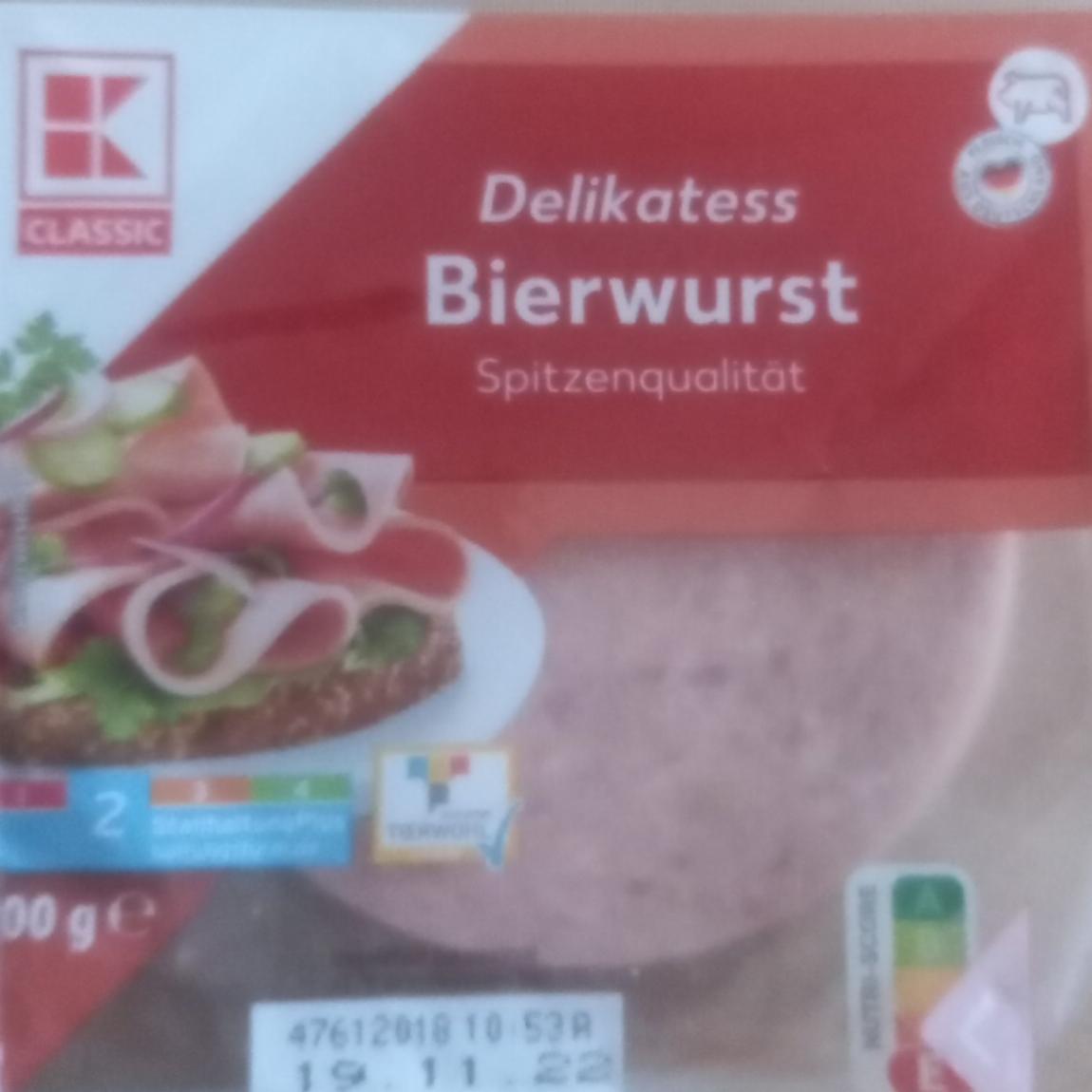 Fotografie - Delikatess Bierwurst K-Classic