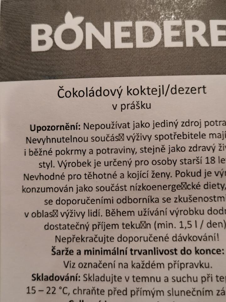 Fotografie - čokoládový dezert Bonedere