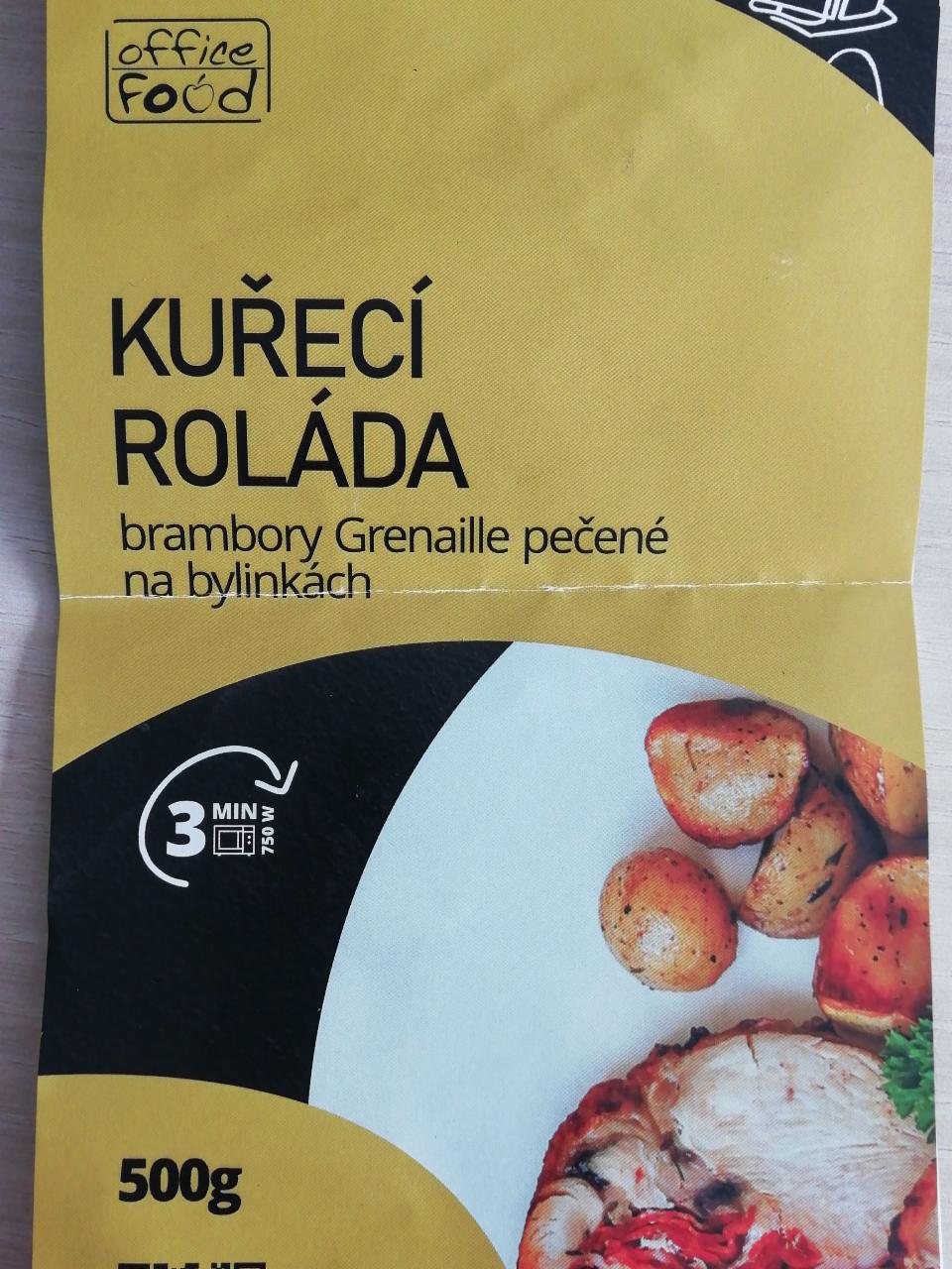 Fotografie - Kuřecí roláda, brambory Grenaille pečené na bylinkách Office food