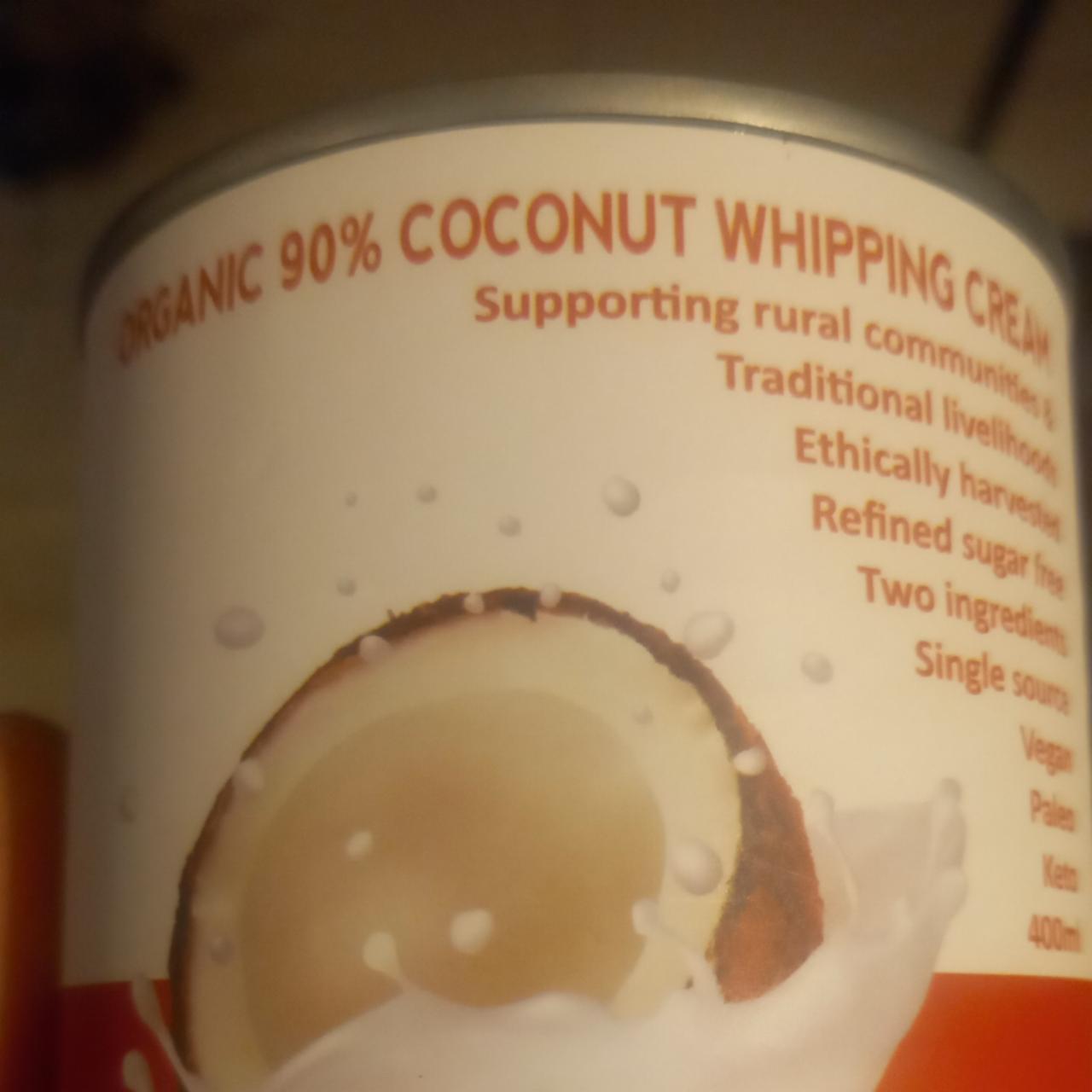 Fotografie - Organic 90% coconut whipping cream Kokonati