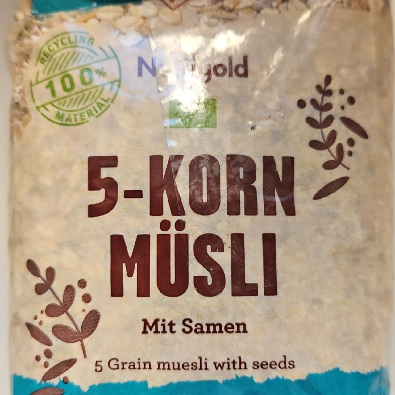 Fotografie - 5-Korn Müsli mit Samen Nutrigold