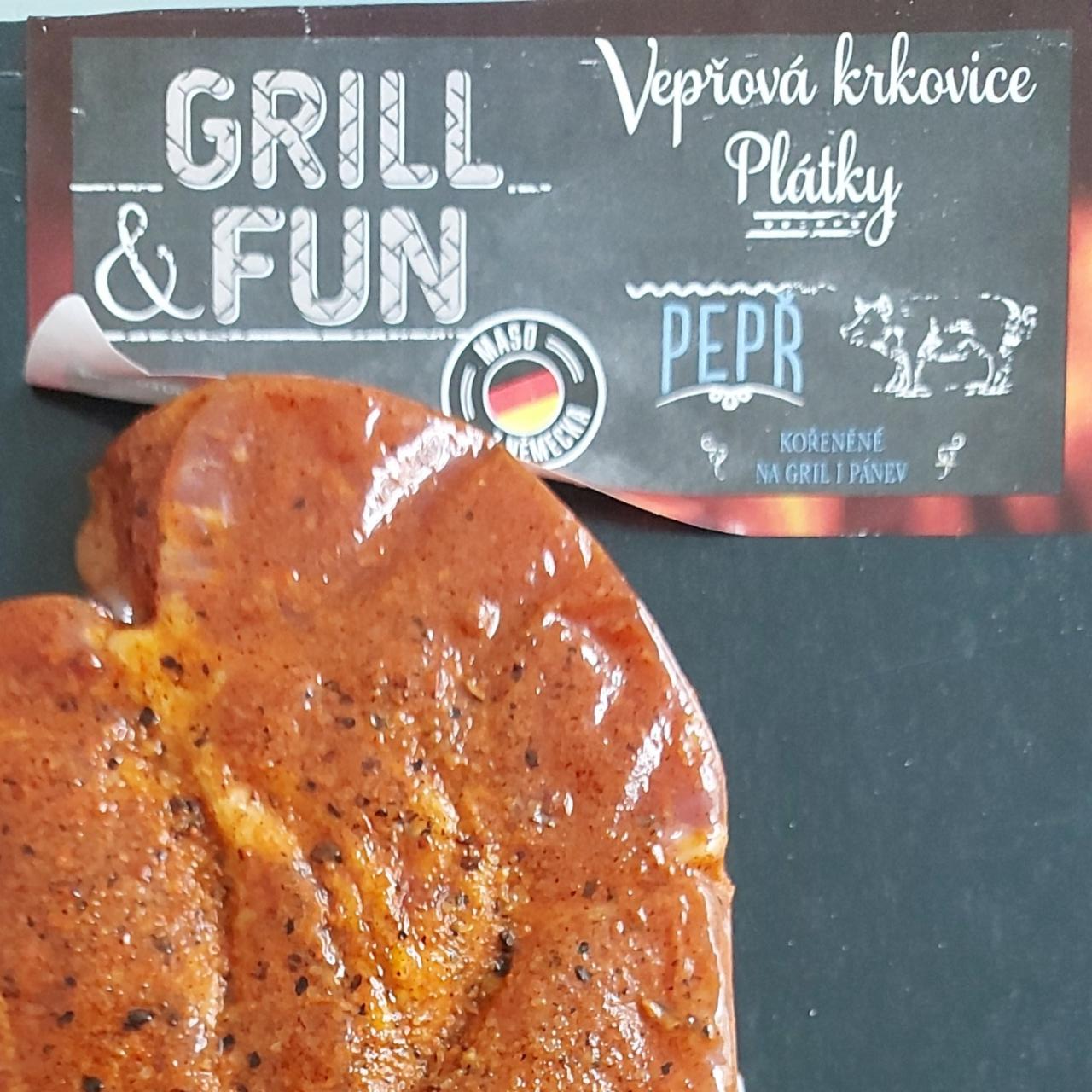 Fotografie - Vepřová krkovice plátky pepř Grill & Fun