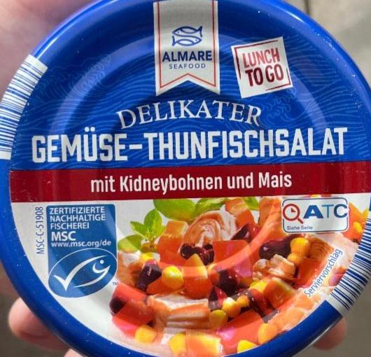 Fotografie - Delikater Gemüse-Thunfischsalat mit Kidneybohnen und Mais Almare Seafood