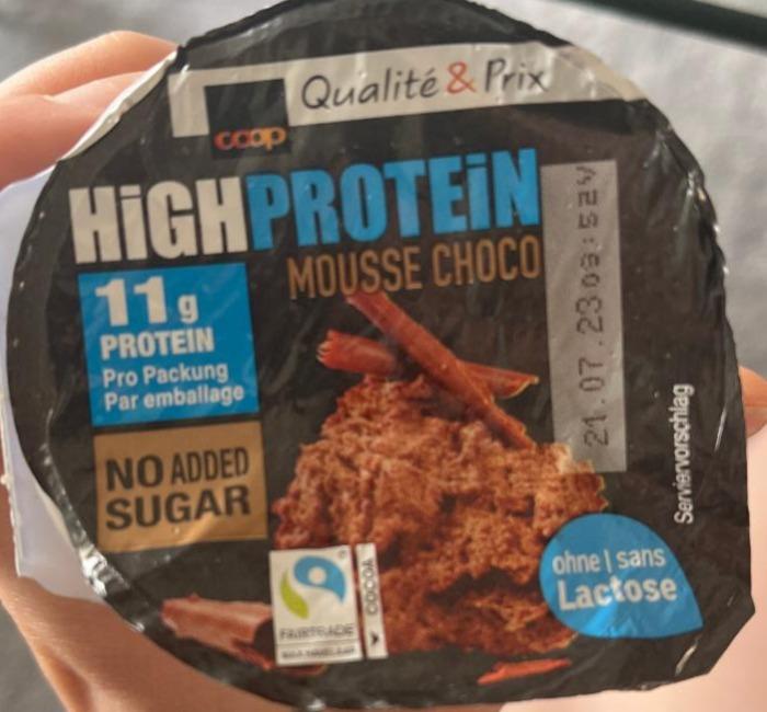 Fotografie - High Protein Mousse choco Coop Qualité & Prix