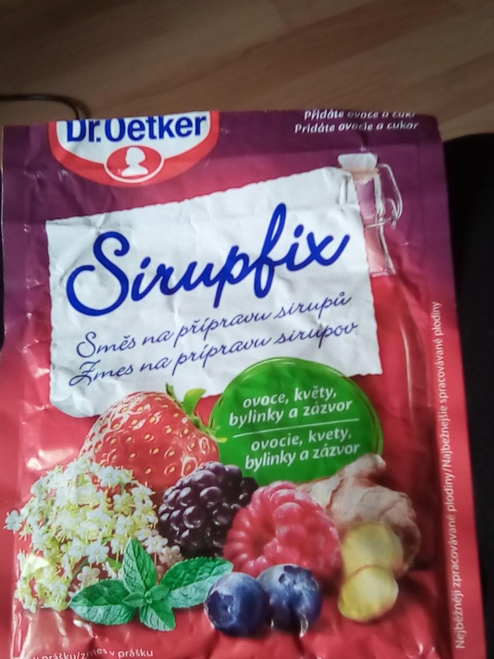 Fotografie - Sirupfix Dr.Oetker