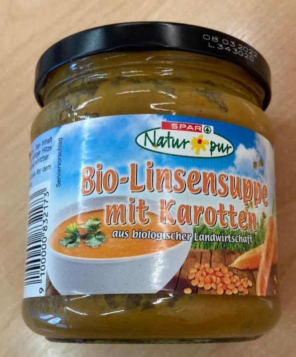 Fotografie - Bio-Linsensuppe mit Karotten Spar Natur Pur