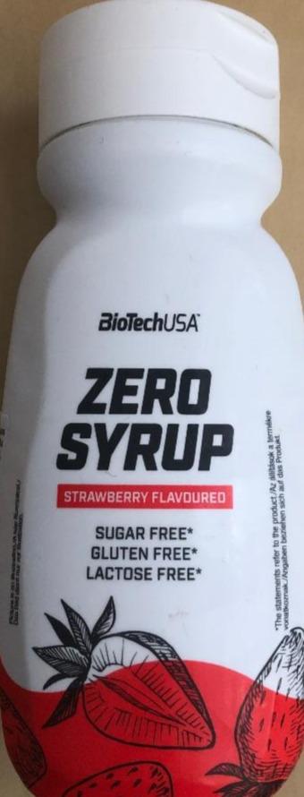 Fotografie - zero syrup strawberry BioTechUSA