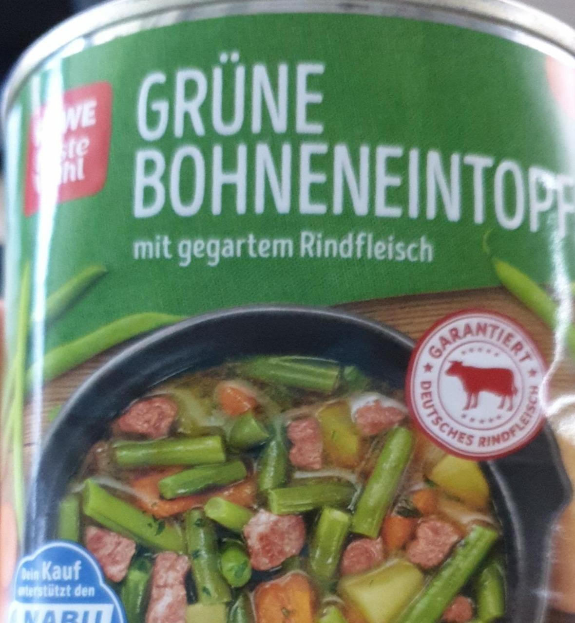 Fotografie - Grüne Bohneneintopf Rewe beste wahl