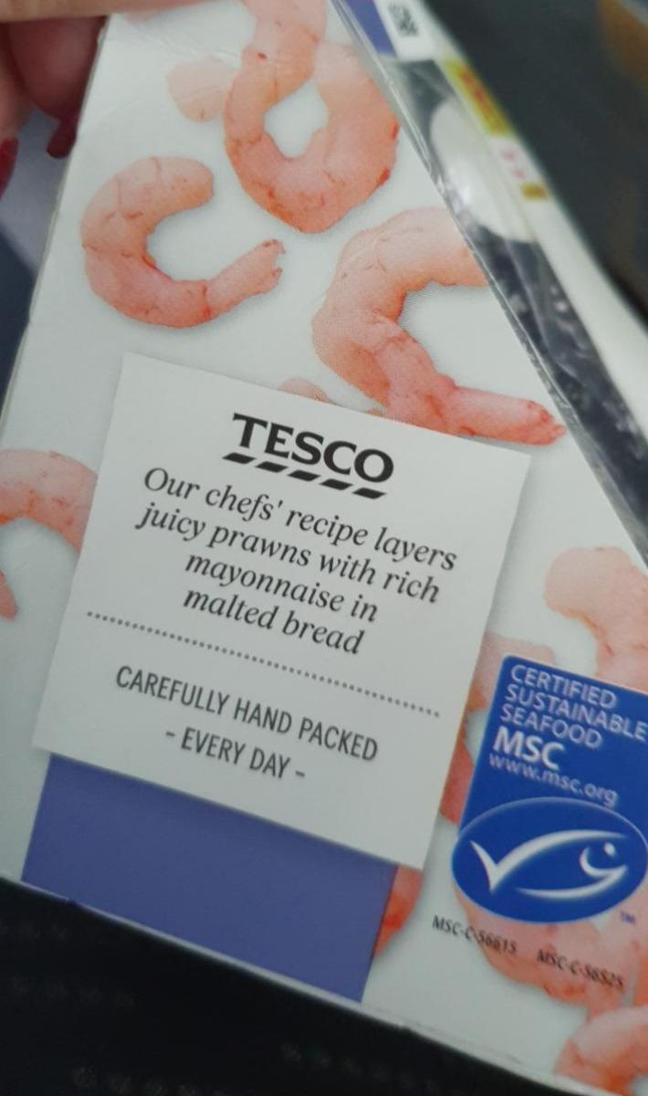 Fotografie - Prawn Mayonnaise Sandwich Tesco